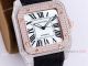 Iced Out Cartier Santos Automatic Watch Replica Two Tone Rose Gold (4)_th.jpg